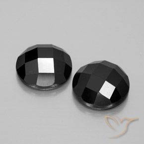 Gemme di Spinello Nero naturale da 9.76 ct, Rotondo, Opaco