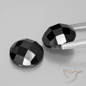 Gemme di Spinello Nero naturale da 9.76 ct, Rotondo, Opaco