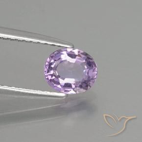 Spinello Rosa viola medio naturale da 0.71 ct, Ovale, VVS-VS