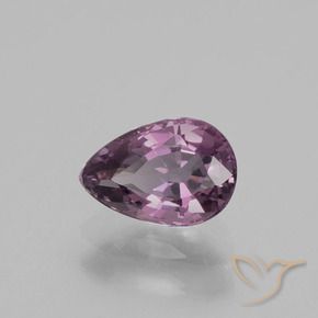 Spinello Viola chiaro naturale da 1.07 ct, Forma a pera, VVS-VS