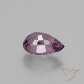 Spinello Viola chiaro naturale da 1.07 ct, Forma a pera, VVS-VS