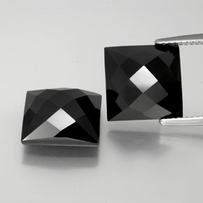 Gemme di Spinello Schorl naturale da 16.07 ct, Quadrato, Opaco