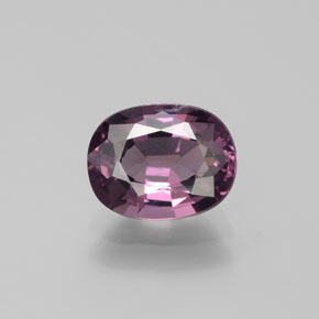 Spinello Viola scuro naturale da 1.54 ct, Taglio ovale, VS