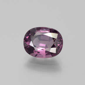 Spinello Viola scuro naturale da 1.54 ct, Taglio ovale, VS