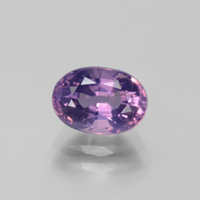 Spinello naturale viola da 1,44 ct, taglio ovale, VS