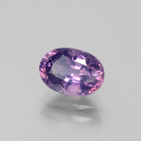 Spinello naturale viola da 1,44 ct, taglio ovale, VS