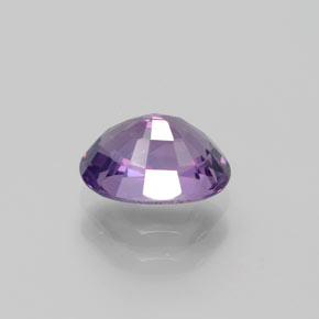 Spinello naturale viola da 1,44 ct, taglio ovale, VS