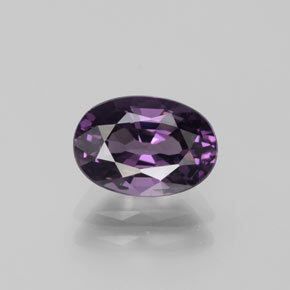 Spinello naturale porpora da 1,48 ct, taglio ovale, VVS