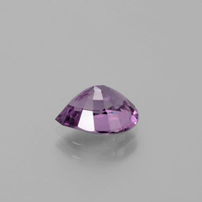 Spinello naturale porpora da 1,47 ct, taglio a pera, VS