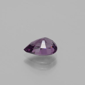 Spinello Viola scuro naturale da 1.35 ct, Forma a pera, VVS