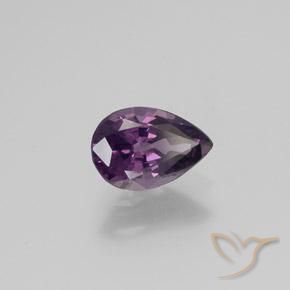 Spinello Viola scuro naturale da 1.61 ct, Forma a pera, VS