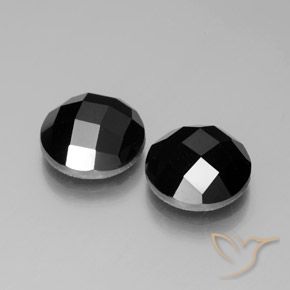 Gemme di Spinello Nero naturale da 8.52 ct, Rotondo, Opaco