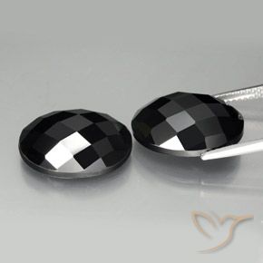 Gemme di Spinello Nero naturale da 21.22 ct, Ovale, Opaco