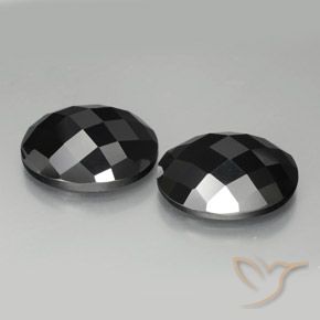 Gemme di Spinello Nero naturale da 22.02 ct, Ovale, Opaco