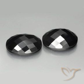 Gemme di Spinello Nero naturale da 20.30 ct, Ovale, Opaco