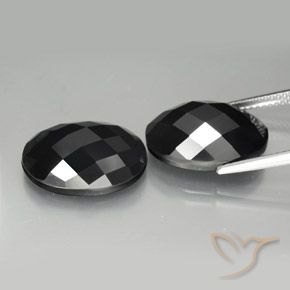 Gemme di Spinello Nero naturale da 20.30 ct, Ovale, Opaco