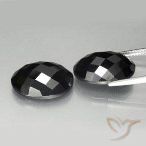 Gemme di Spinello Nero naturale da 19.65 ct, Ovale, Opaco