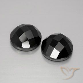 Gemme di Spinello Nero naturale da 10.13 ct, Rotondo, Opaco