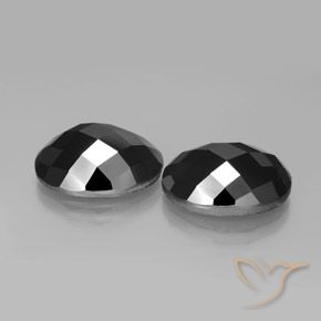 Gemme di Spinello Nero naturale da 22.49 ct, Ovale, Opaco