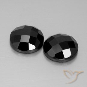 Gemme di Spinello Nero naturale da 8.40 ct, Rotondo, Opaco