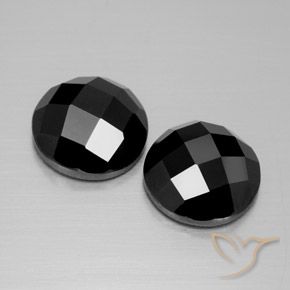 Gemme di Spinello Nero naturale da 9.54 ct, Rotondo, Opaco