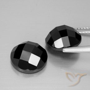 Gemme di Spinello Nero naturale da 9.54 ct, Rotondo, Opaco