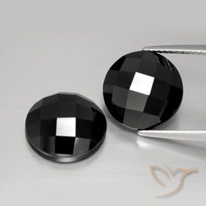 13.20ctw Naturale Nero Spinello, Rotondo, Opaco