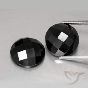 13.84ctw Naturale Nero Spinello, Rotondo, Opaco