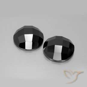 Gemme di Spinello Nero naturale da 13.47 ct, Rotondo, Opaco