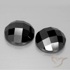 Gemme di Spinello Nero naturale da 15.94 ct, Rotondo, Opaco