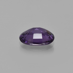 Spinello naturale viola da 1,36 ct, taglio ovale, VVS