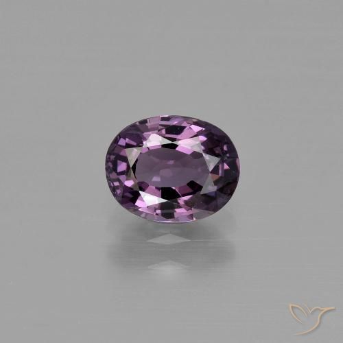 1.05ct Naturale Viola scuro Spinello, Ovale, VVS
