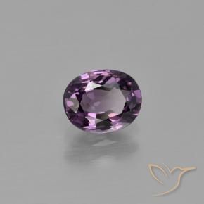 Spinello Viola scuro naturale da 1.05 ct, Ovale, VVS