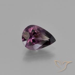 Spinello Viola scuro naturale da 1.10 ct, Forma a pera, VVS