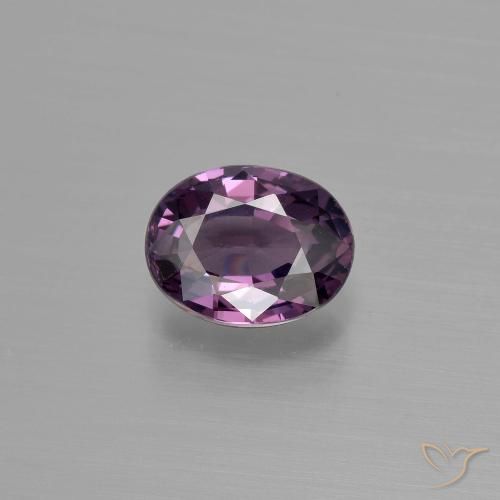 1.17ct Naturale Viola scuro Spinello, Ovale, VVS