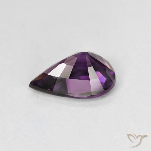 Spinello Viola d'uva naturale da 1.08 ct, Forma a pera, VS