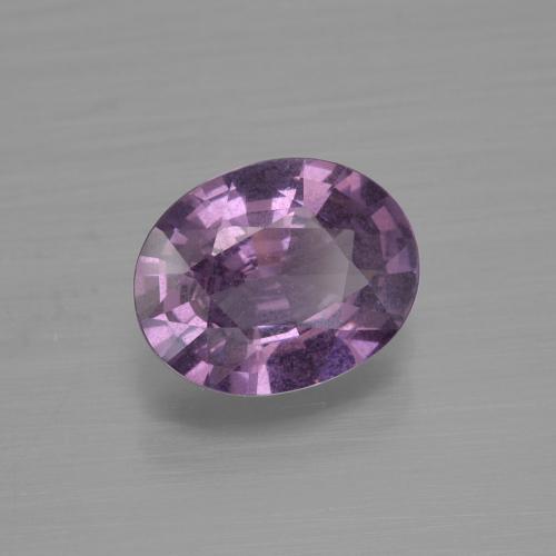 Spinello naturale porpora da 1,43 ct, taglio ovale, VS