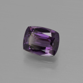 Spinello naturale porpora da 1,06 ct, taglio a cuscino, VS