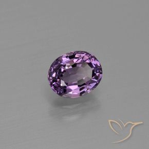 Spinello Rosa violetto naturale da 1.06 ct, Ovale, VS