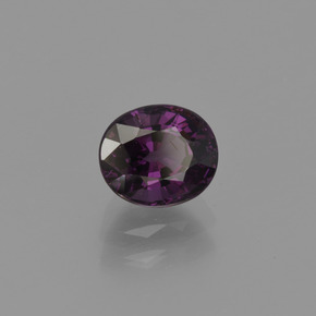 Spinello Viola scuro naturale da 1.30 ct, Taglio ovale, VS