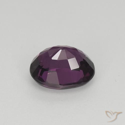 Spinello Lampone Rosso Viola naturale da 1.10 ct, Ovale, VS