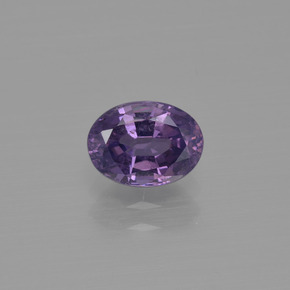 Spinello naturale viola da 1,05 ct, taglio ovale, VS