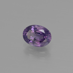 Spinello naturale viola da 1,05 ct, taglio ovale, VS