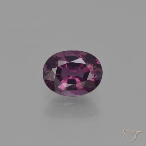1.07ct Naturale Deep Plum Spinello, Ovale, VVS
