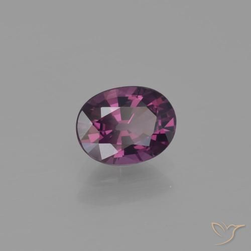 Spinello Deep Plum naturale da 1.07 ct, Ovale, VVS