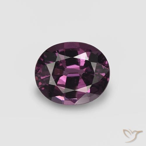 1.01ct Naturale Lampone Rosso Viola Spinello, Ovale, VVS-VS