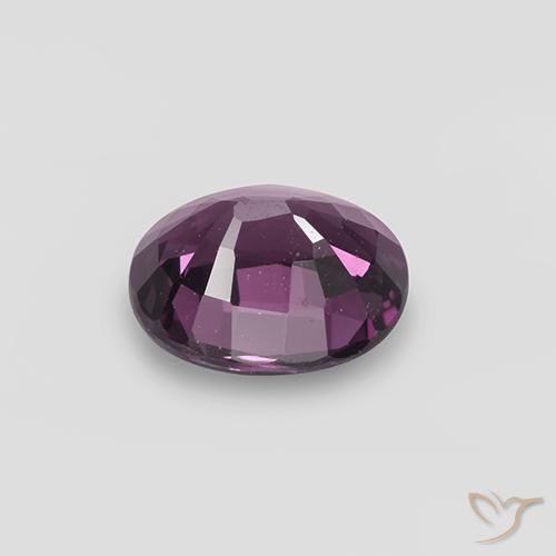 Spinello Lampone Rosso Viola naturale da 1.01 ct, Ovale, VVS-VS