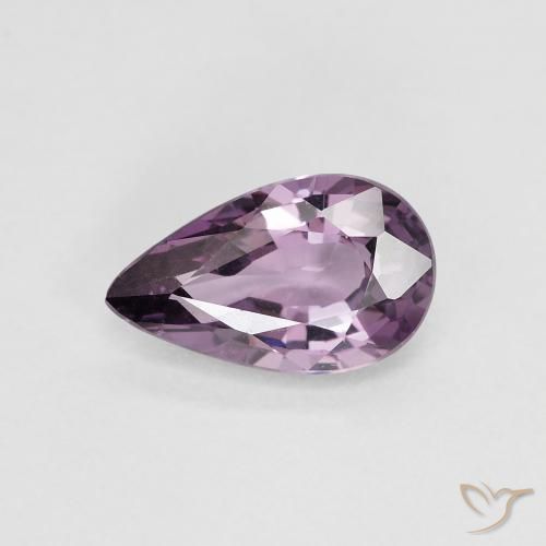 0.98ct Naturale Viola grigio Spinello, Forma a pera, VS