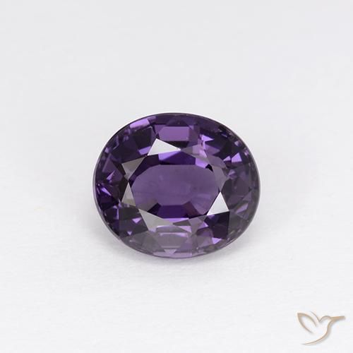 1.13ct Naturale Viola medio Spinello, Ovale, VVS-VS