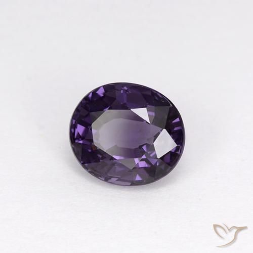 Spinello Viola medio naturale da 1.13 ct, Ovale, VVS-VS
